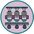 High-capacity embroidery production